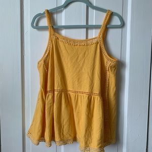 Yellow tank top! Super cute! Only worn a couple times!